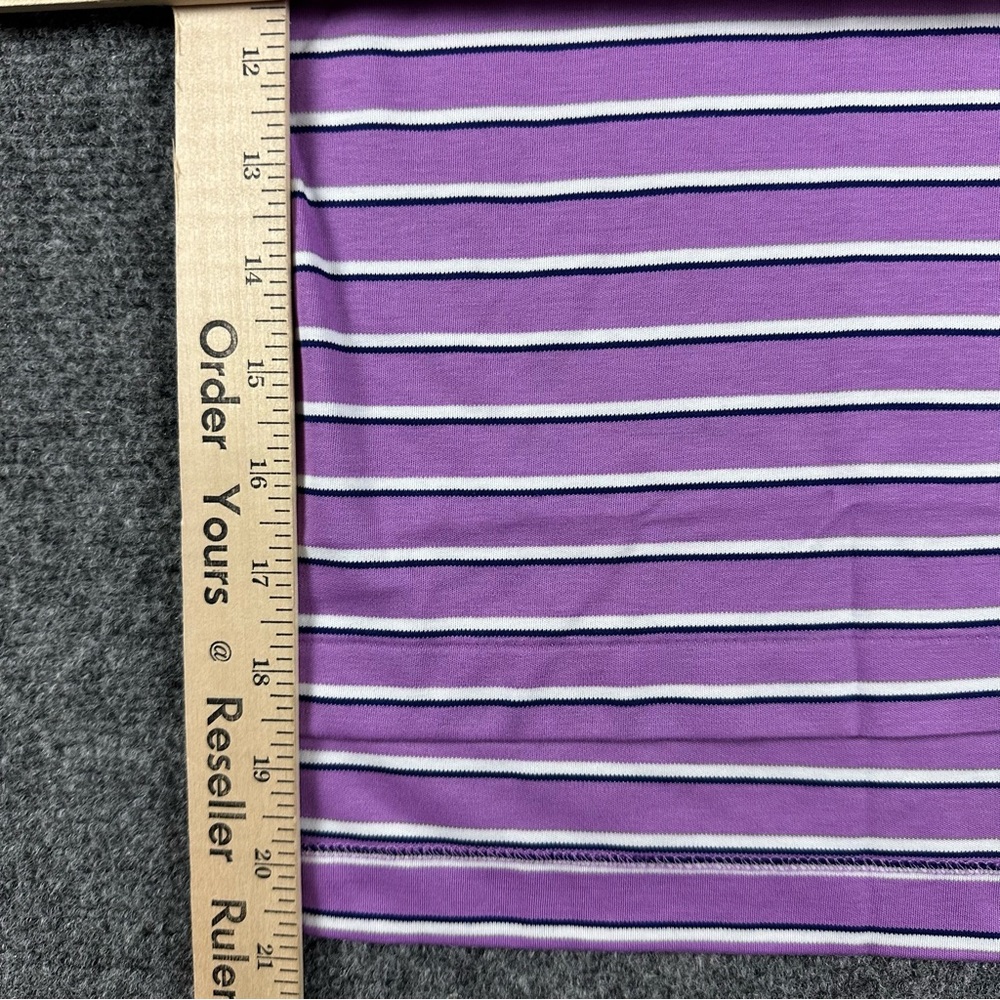 Polo by Ralph Lauren Purple Striped Men's XL Polo Soft Touch Short Sleeve Shirt - Picture 6 of 10